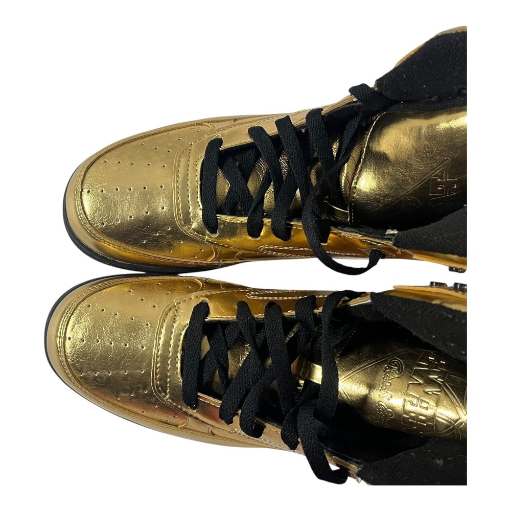 Ewing Athletics 33 Hi Metallic Gold High Top Sneakers Men's Size 10 - Picture 5 of 16
